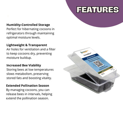 HumidiBee™ Cocoon Humidifier for Mason Bees