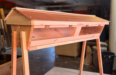 Top Bar Hive in Western Red Cedar - With FREE Bonus Items - PreSale Ships in April