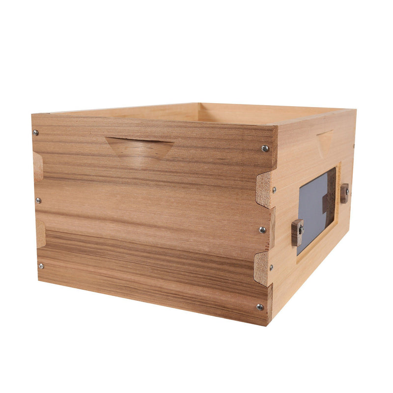 Western red ceder deep hive box with windows 