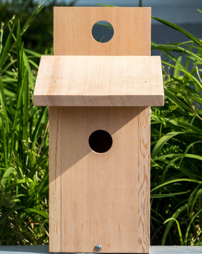 Bluebird birdhouse made from Douglas Fir