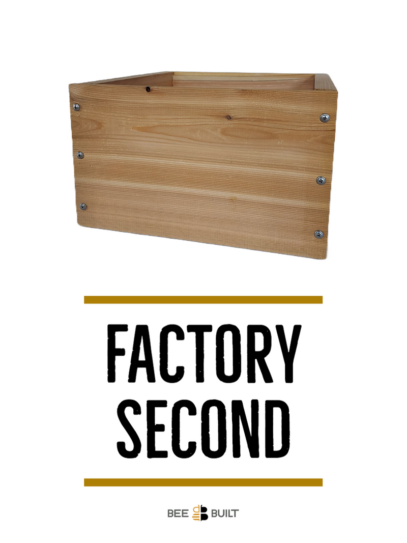 Factory Second Windowless Warre Hive Box with a FREE Ultimate Hive Tool!